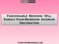 Fashionable Bedding  Will Enrich Your Bedroom  Internal Embellishment (1) PowerPoint PPT Presentation