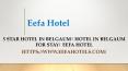5 Star Hotel in Belgaum| Hotel in belgaum for stay| Eefa Hotel - PPT PowerPoint PPT Presentation