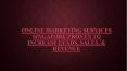 Online Marketing Services Singapore PowerPoint PPT Presentation