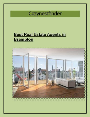 Best Real Estate Agents in Brampton