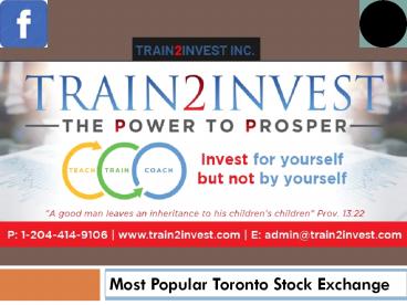 Most Popular Toronto Stock Exchange