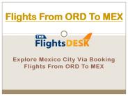 Flights From ORD To MEX