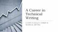 A Career in technical writing- 5 steps to build a career in technical writing PowerPoint PPT Presentation