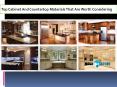 Top Cabinet And Countertop Materials That Are Worth Considering PowerPoint PPT Presentation