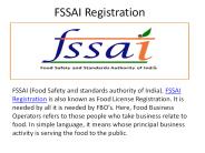 FSSAI License