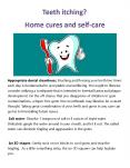 Teeth itching?  Home cures and self-care PowerPoint PPT Presentation