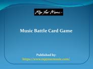 Music Battle Card Game