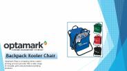 Custom Backpack Kooler Chair - Optamark