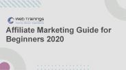 Affiliate Marketing for Beginners
