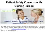 Nursing Bureau Concerns with  Patient Safety
