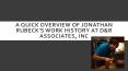 A Quick Overview of Jonathan Rubeck’s Work History at D&R Associates, Inc PowerPoint PPT Presentation