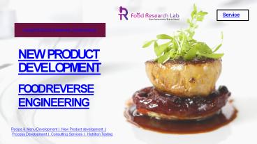 Food Reverse Engineering | FoodResearchLab