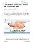 Can you sleep better without clothing? 5 reasons to sleep without clothes on tonight. PowerPoint PPT Presentation