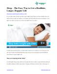 Sleep – The Easy Way to Get a Healthier, Longer, Happier Life PowerPoint PPT Presentation
