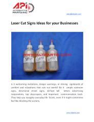 Laser Cut Signs Ideas for your Businesses