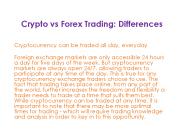 Crypto vs Forex Trading: Similarities & Differences