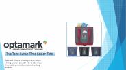 Custom Two-Tone Lunch-Time Kooler Tote - Optamark