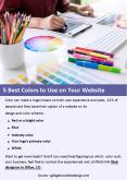 5 Best Colors to Use on Your Website PowerPoint PPT Presentation