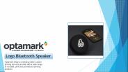 Custom Light Up Logo Bluetooth Speaker - Optamark
