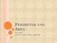 Perimeter and Area