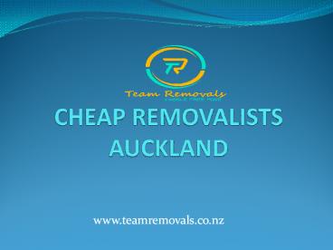 Cheap Removalists Auckland