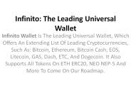 Infinito: The Leading Universal Wallet