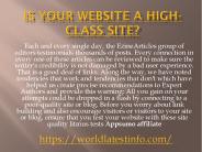 Is Your Website a high-class Site?