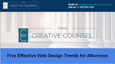 Five Effective Web Design Trends for Attorneys