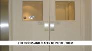 Fire Doors And Places To Install Them