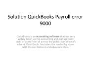QuickBooks unrecoverable error windows 9000