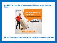 Qualities to Look for in a Commercial Mover