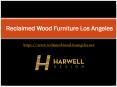 reclaimed wood table and chairs PowerPoint PPT Presentation