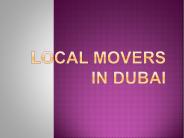 Local Movers in Dubai