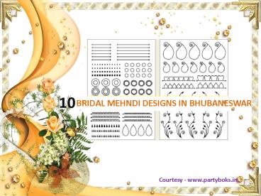 10 Bridal Mehndi Designs in Bhubaneswar