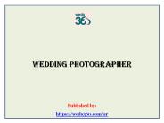 Wedding photographer