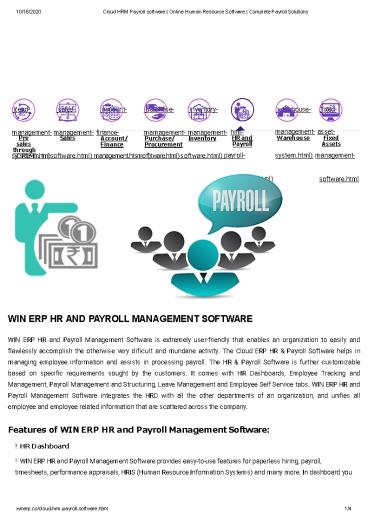 Cloud HRM  Payroll software | Online Human Resource Software | Complete Payroll Solutions