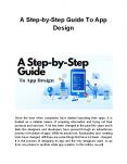 A Step-by-Step Guide To App Design (1) PowerPoint PPT Presentation