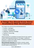 5 Things You Should Know About Ecommerce Web Development PowerPoint PPT Presentation