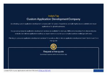 Custom App Development Company | Application Development Company India