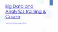 Big Data Analytics training in Chennai PowerPoint PPT Presentation