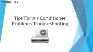 Tips For Air Conditioner Problems Troubleshooting.