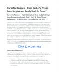 CarboFix Reviews – Does Carbofix Weight Loss Supplement ...