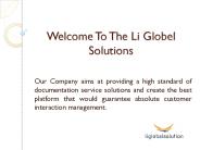 Welcome to Li Global Solution
