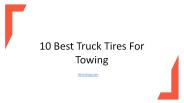 10 Best Truck Tires for Towing