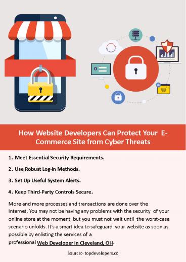 How Website Developers Can Protect Your E-Commerce Site from Cyber Threats
