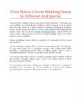 What Makes A Farm Wedding Venue So Different And Special - WCWV PowerPoint PPT Presentation