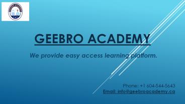 Online I.T Academy and Institute in Canada