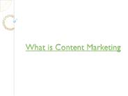 what is content marketing