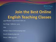 Join the Best Online English Teaching Classes