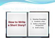 How to Write A Short Story